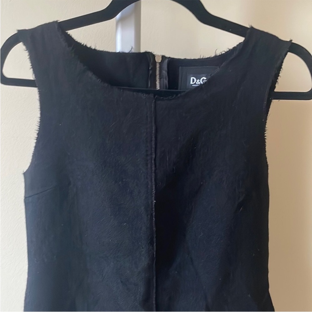 Dolce & Gabbana black wool mini dress, size EU 42/ US 8 - Picture 6 of 8